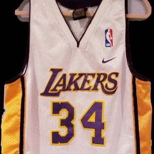 LAKERS Shaquille O'Neal all embroidered NBA Jersey